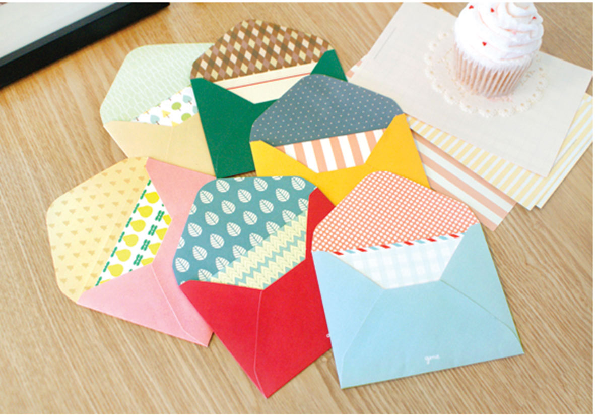 Enveloppes multicolores 