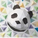 Kit tête de panda brun en origami Assembli