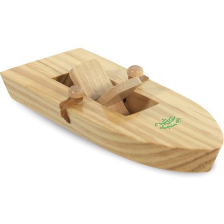 Bateau à propulsion élastique en bois 