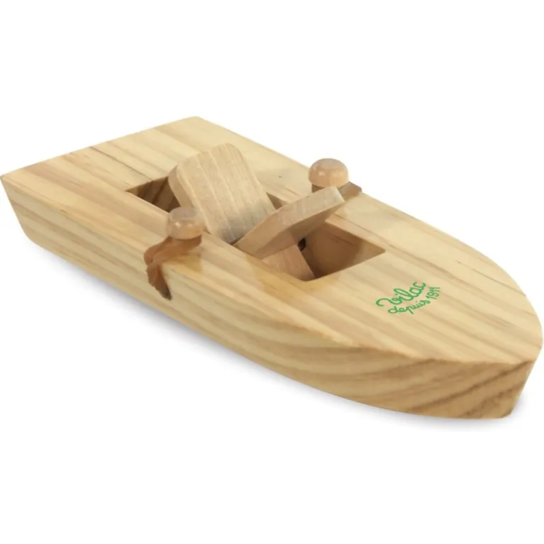 Bateau à propulsion élastique en bois 