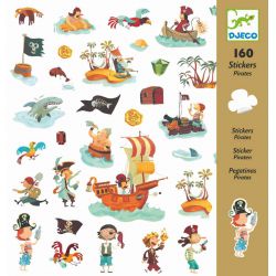 160 Stickers pirates