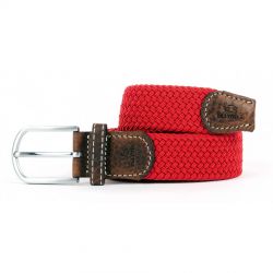 Ceinture Billybelt tressée rouge grenade