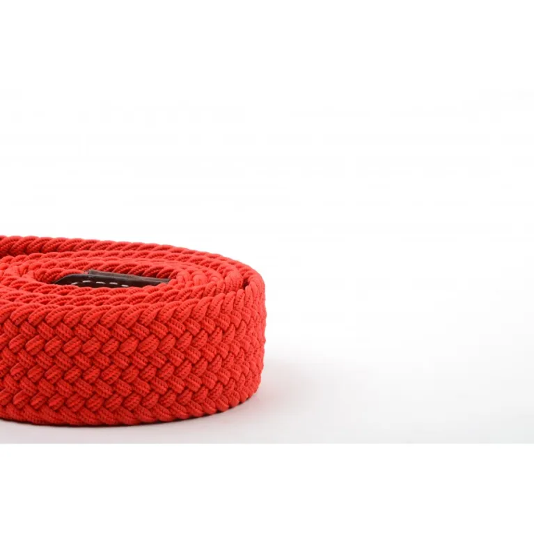 Ceinture Billybelt tressée rouge grenade