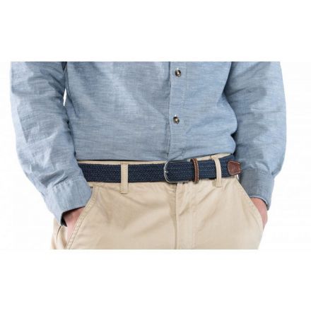 Ceinture Billybelt tressée bleu ardoise