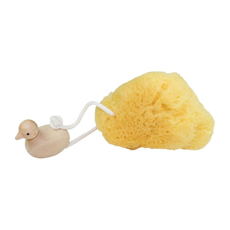 Eponge Naturelle Douce Bebe Avec Canard