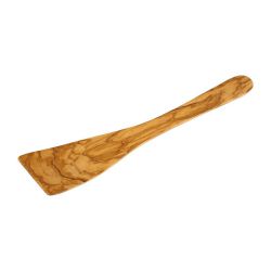 Spatule de cuisine en olivier, courbée 29,5 cm