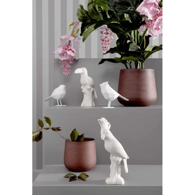 Grand pot à fleurs - Roughened - Fer rouge - 24 x 22 cm