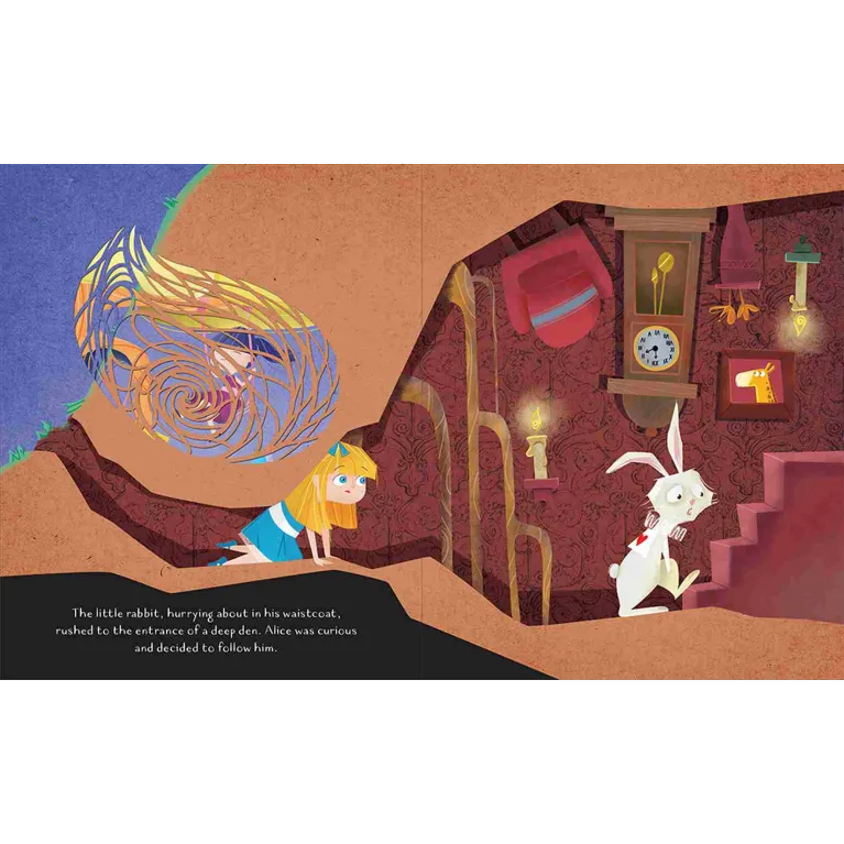 Livre découpes - Alice au pays des merveilles