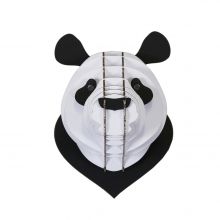 Petite tête de panda en carton 15 cm