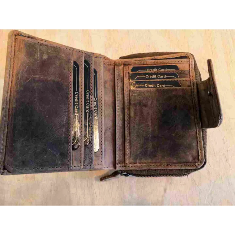 Porte feuille Oregon en cuir 14 X 9.5 cm