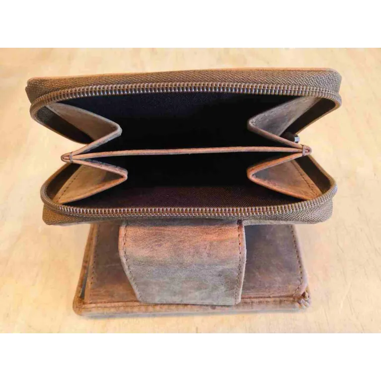 Porte feuille Oregon en cuir 14 X 9.5 cm