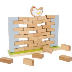 Mur bancal de poule en bois