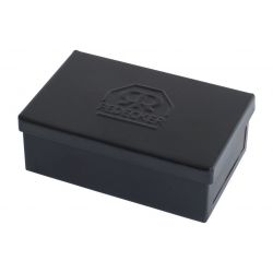 Boîte à savon 9 x 5,5 x 3 cm rectangulaire noire Redecker