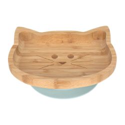 Assiette en bambou ventouse - Little Chums Chat Lassig