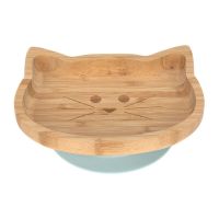 Assiette en bambou ventouse - Little Chums Chat Lassig