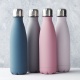 Bouteille isotherme Point virgule - Double paroi en inox - Bleu foncé - 500 ml