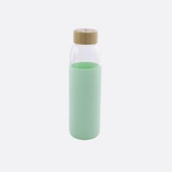 Bouteille en verre Point virgule - Vert menthe - 580 ml