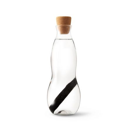 Bouteille d'eau en verre - Filtre au charbon de bois Black Blum