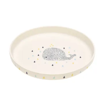 Assiette bambou Baleine - Little water baleine - Lassig
