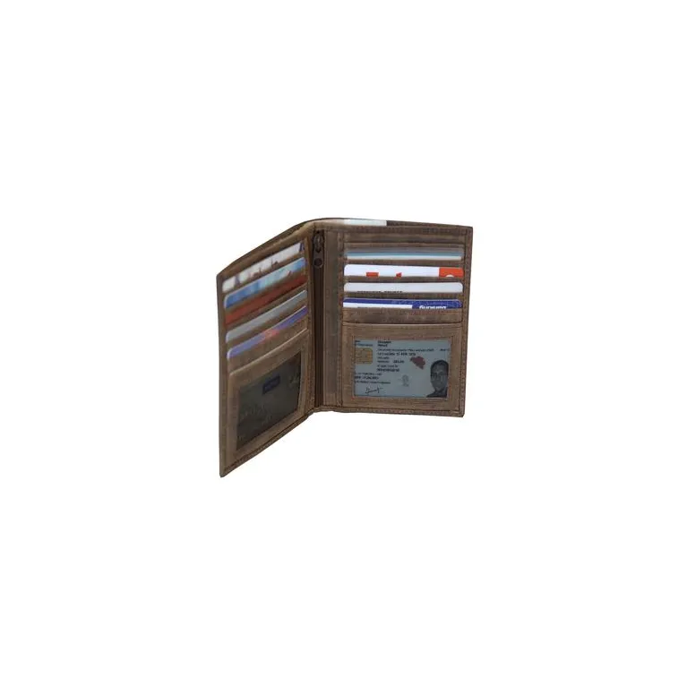 Porte feuille oregon en cuir 12.5 x 11 cm