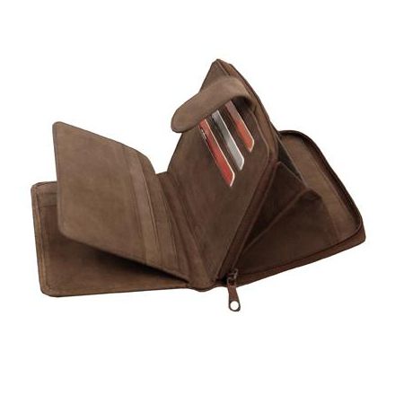 Porte feuille Oregon en cuir 14 X 9.5 cm