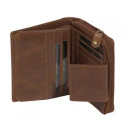 Porte feuille Oregon en cuir 12 x 10 cm