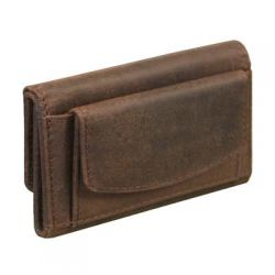 Porte-cartes - Porte monnaie en cuir - Oregon - 9.5 x 7 cm