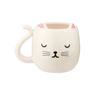 Mug blanc - Chat qui dort