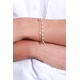 Bracelet double Bahati doré vert d'eau Shlomit Ofir.