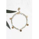 Bracelet double Bahati doré vert d'eau Shlomit Ofir.