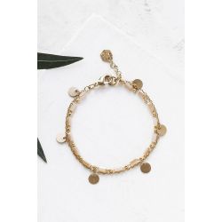 Bracelet double Bahati doré rosé Shlomit Ofir