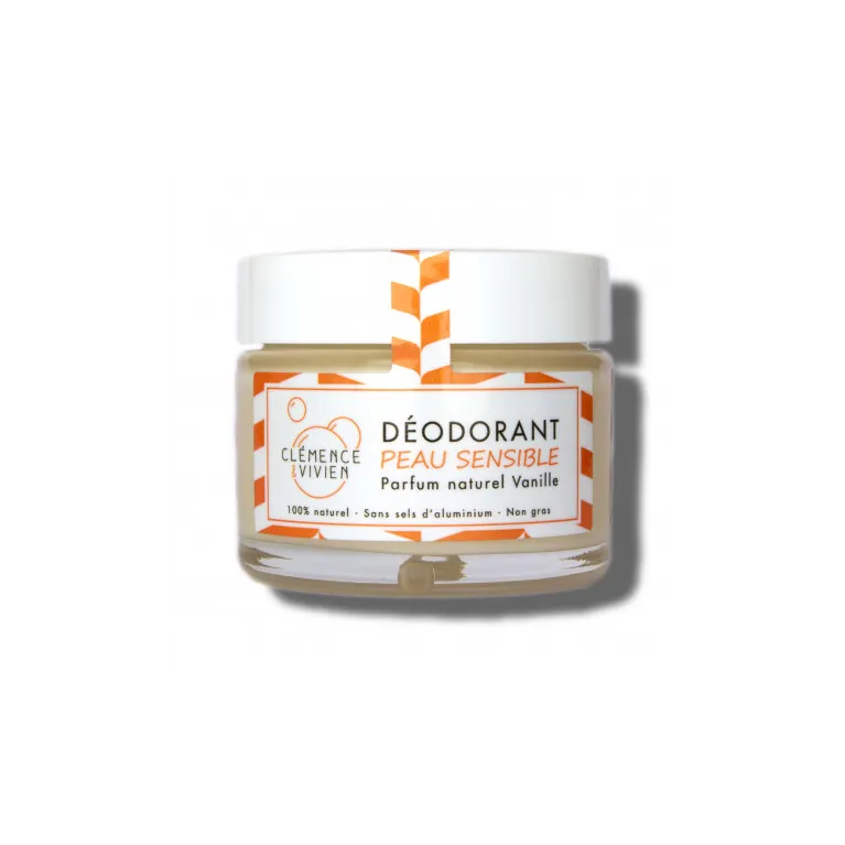 Déodorant naturel - Peau sensible - Vanille - Clémence et Vivien