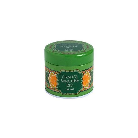 Boîte à thé en métal - Orange sanguine Thé vert - Bio