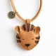 Collier cuir Tigre - Donsje