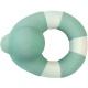 Bracelet en latex d'hévéa - Anneau de dentition - Flo le canard bleu mint - Oli & Carol