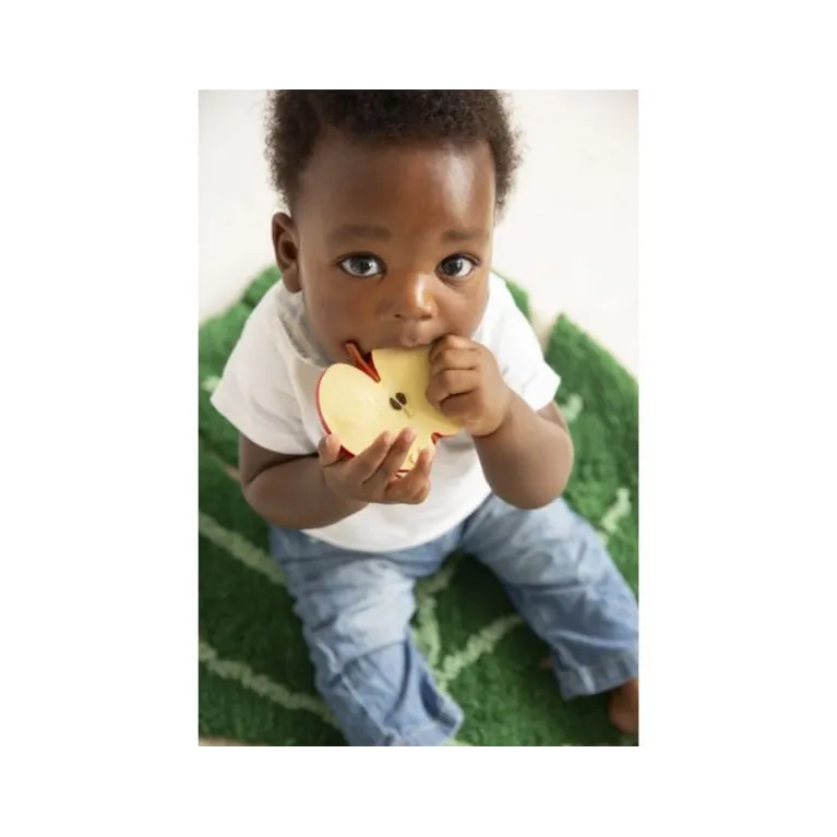 Bracelet en latex d'hévéa - Anneau de dentition - Pepita la pomme  - Oli & Carol