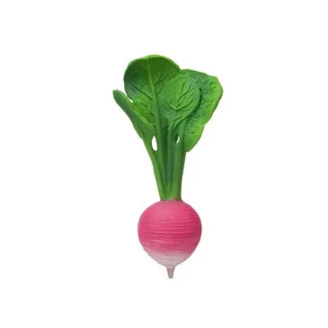 Bracelet en latex d'hévéa - Anneau de dentition - Ramona le radis - Oli & Carol