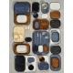 Assiette rectangulaire Merci n°2 ocre/brun