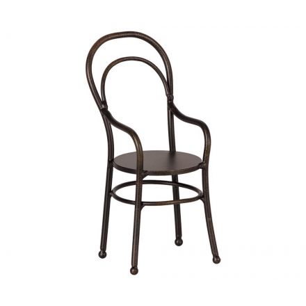 Petite chaise tabouret vintage marron - Maileg