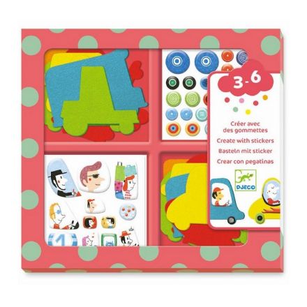 Stickers gommettes - J'aime les voitures