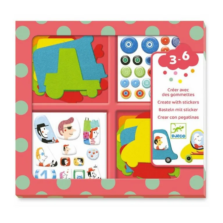 Stickers gommettes - J'aime les voitures