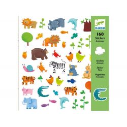 160 stickers animaux Djeco