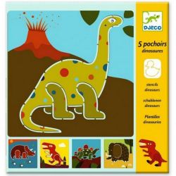 5 Pochoirs Dinosaures