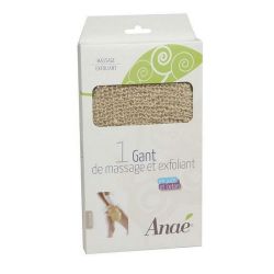 Gant de massage et exfoliant en jute et coton - Ecodis