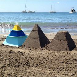 Pira - Moule à pyramide de sable x 3
