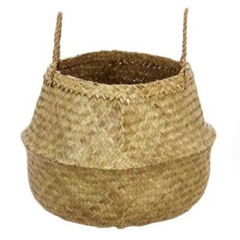 Panier anses seagrass naturel