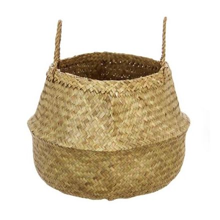Panier anses seagrass naturel
