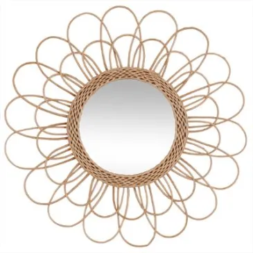 Miroir rotin Fleur D 56cm