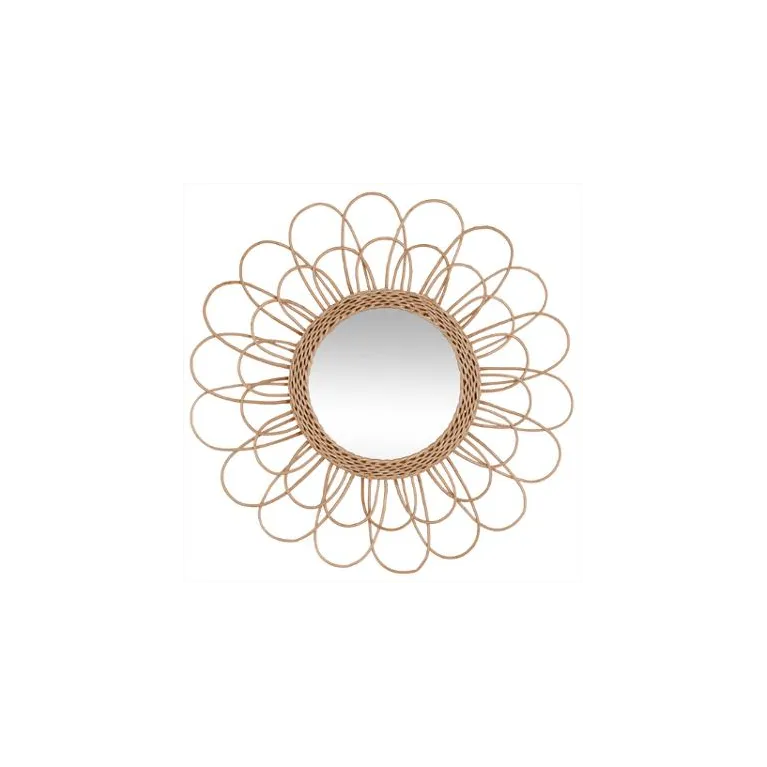 Miroir rotin Fleur D 56cm