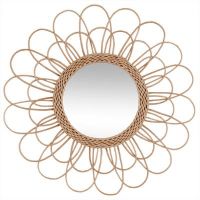 Miroir rotin Fleur D 56cm
